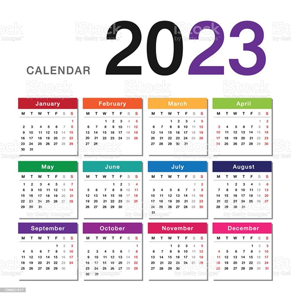 جدول المناسبات العالمية 2023